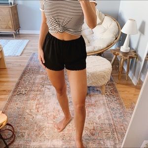 LA Hearts Black Shorts